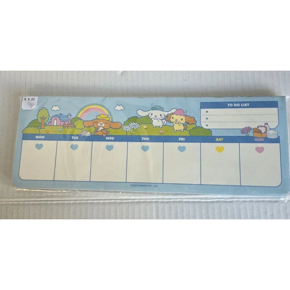 NEW‎ Sanrio Cinnamoroll Stationery Office Weekly Daily To Do List Planner Pad